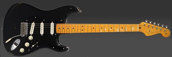 Davids famous black Stratocaster